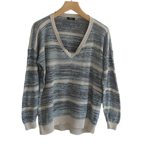 Urban Outfitters BDG Striped V-Neck Sweater - Picture 1 of 3